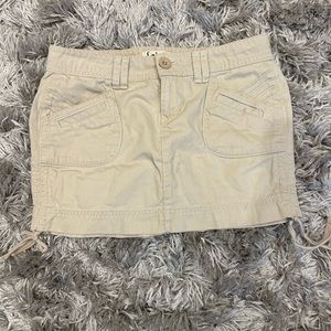 Y2K cargo mini skirt